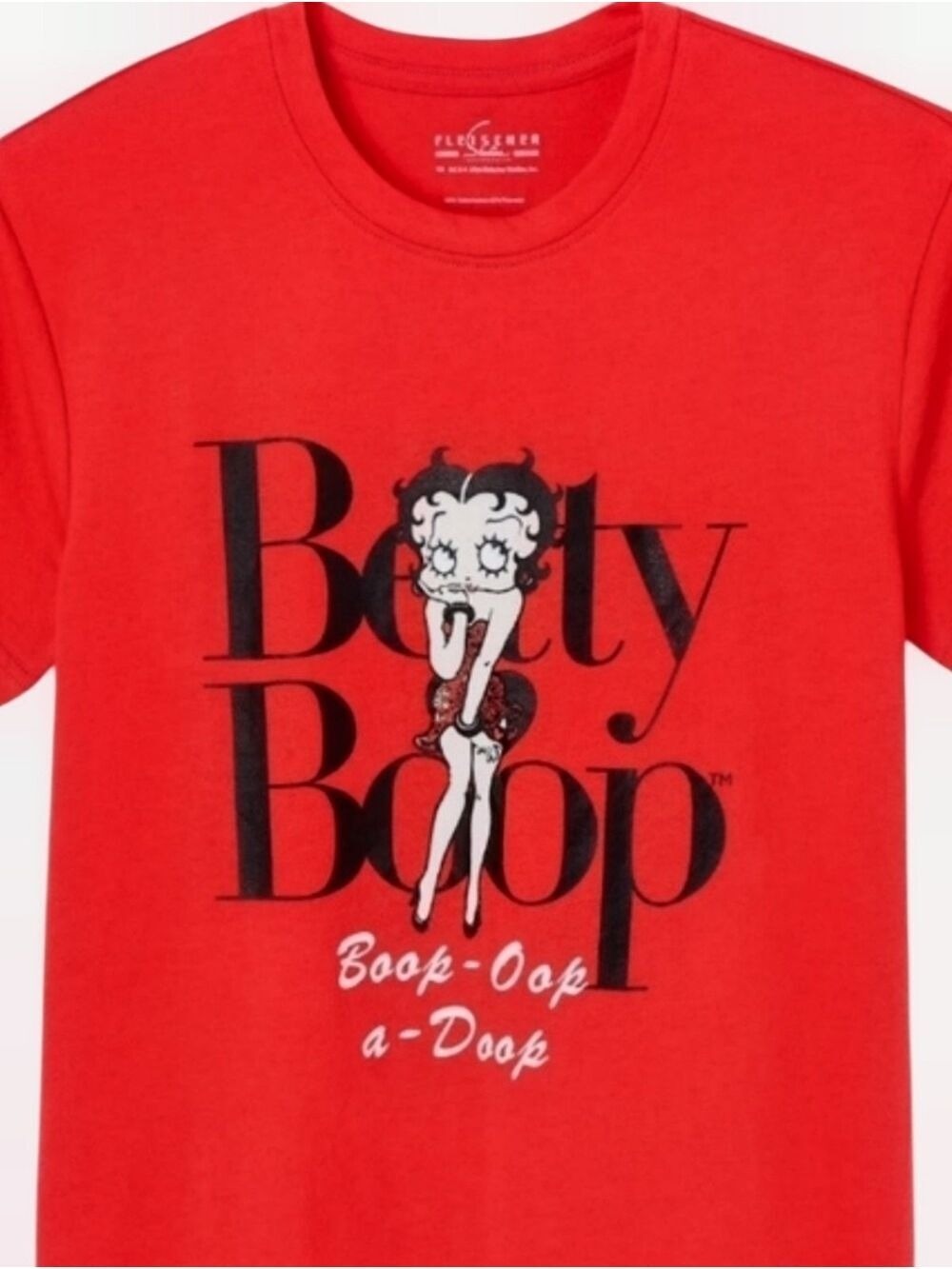 NWT Betty Boop Graphic Tee Small Red Retro Cartoon Y2K T-Shirt